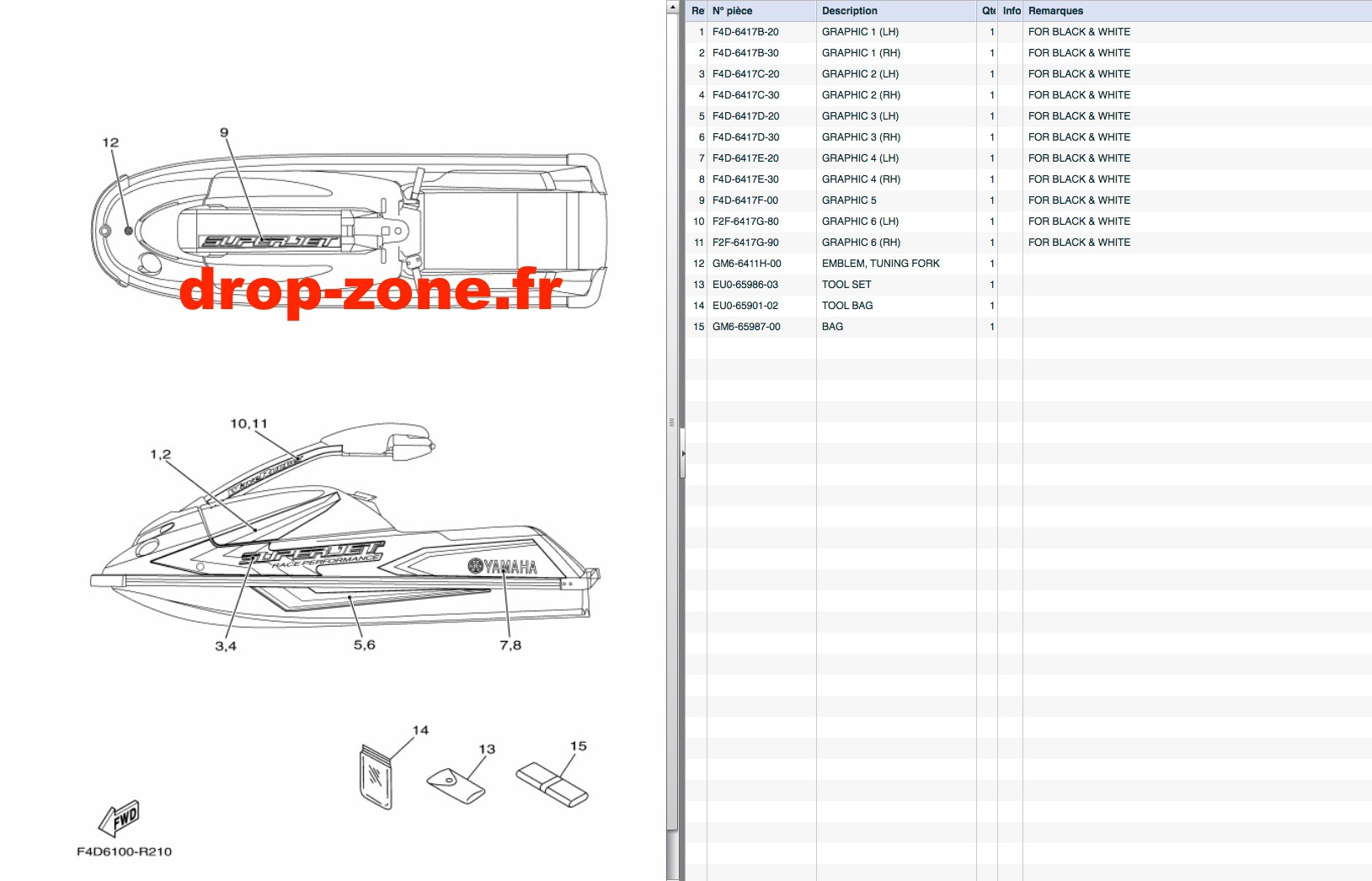 Stickers Superjet 700 17