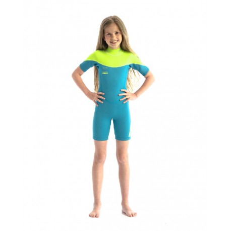 JOBE BOSTON 2MM SHORTY COMBINAISON ENFANT TEAL