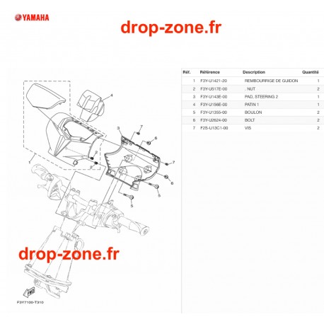 Cache guidon EX Deluxe 20 Gris