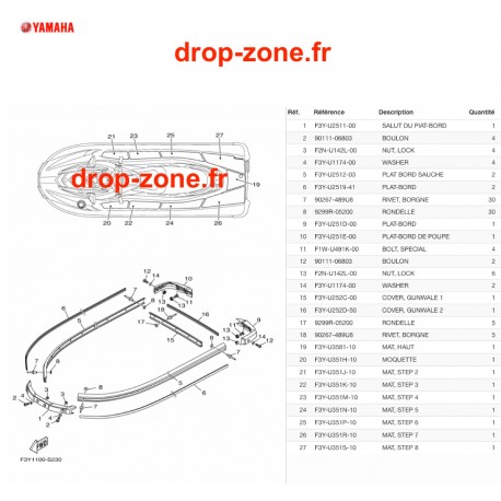 Tapis/ Listons EX Sport Noir 20