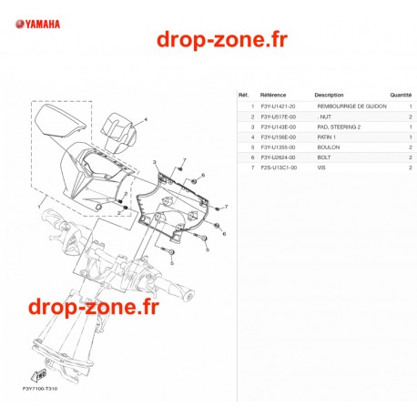 Cache guidon EX Sport Noir 20