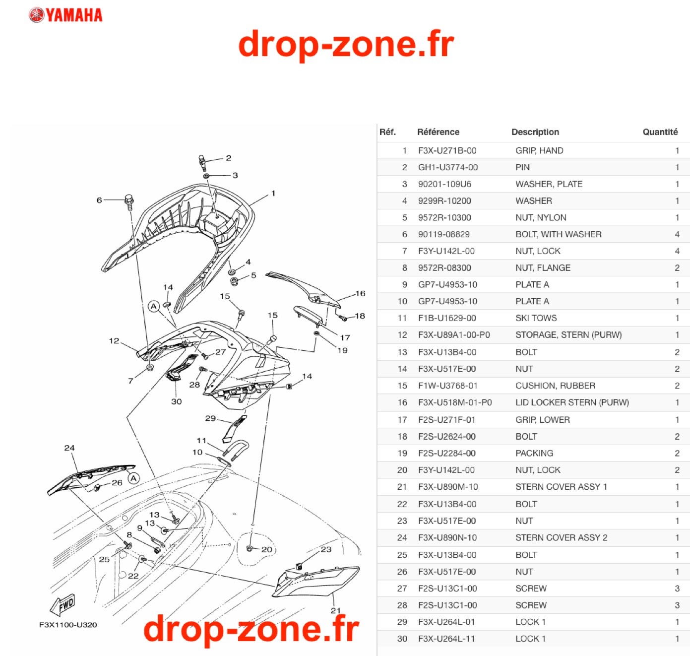 Support selle FX HO Cruiser 20