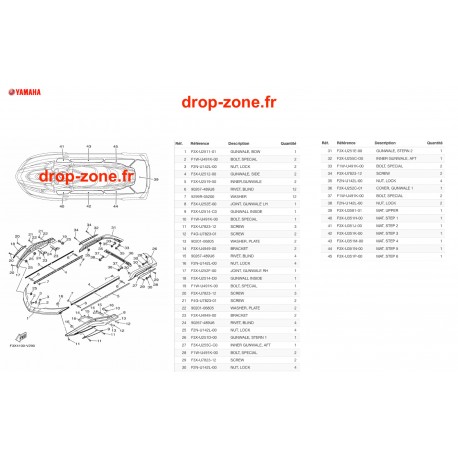 Tapis/ Listons FX HO Cruiser Gris 20