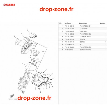 Cache guidon FX SVHO Cruiser Gris 20