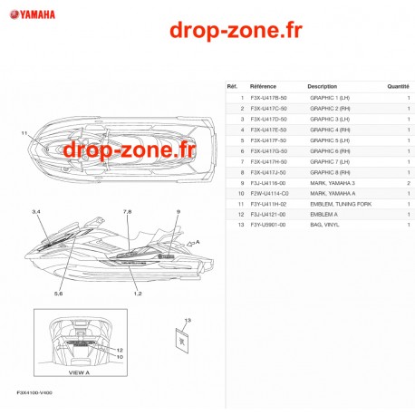 Stickers FX SVHO Cruiser Gris 20