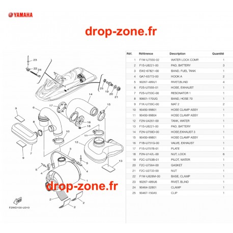 Echappement 3 GP 1800R HO 20