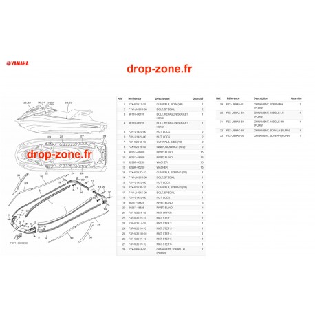 Tapis/ Listons GP 1800R SVHO Bleu 20