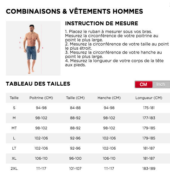 JOBE YUKON 4/3MM COMBINAISON HOMMES