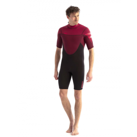 JOBE PERTH 3/2MM SHORTY COMBINAISON HOMMES ROUGE