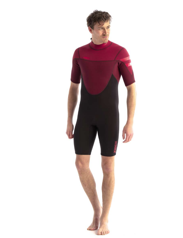JOBE PERTH 3/2MM SHORTY COMBINAISON HOMMES ROUGE