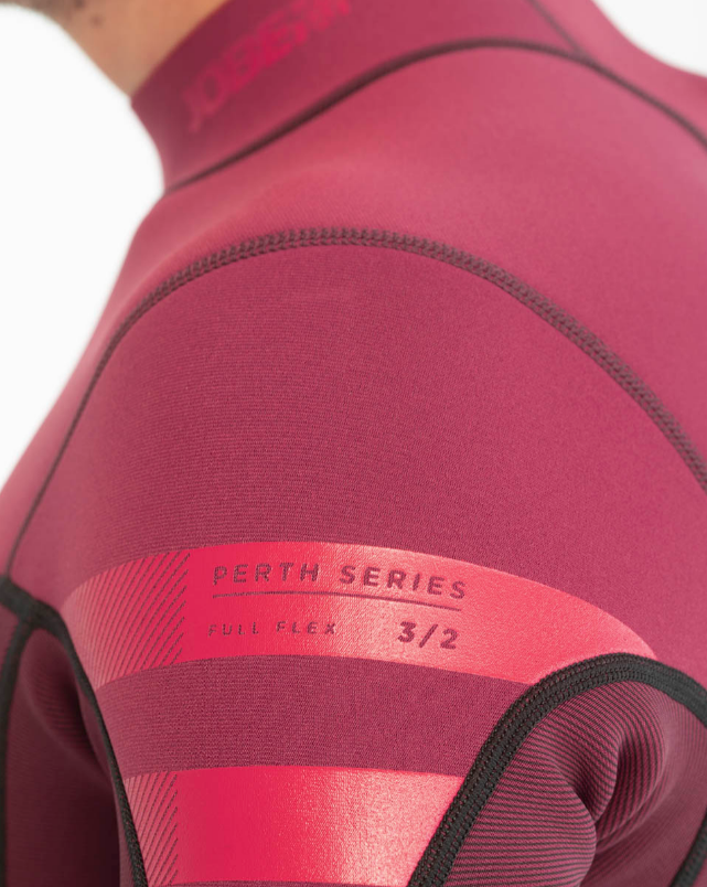 JOBE PERTH 3/2MM SHORTY COMBINAISON HOMMES ROUGE