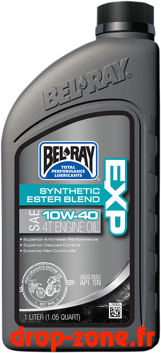 Huile moteur 4 temps EXP multigrade avec ester synthétique 10W40