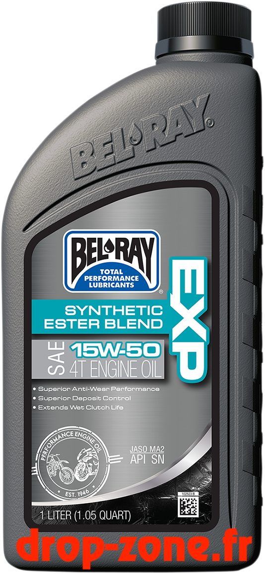Huile moteur 4 temps EXP multigrade avec ester synthétique 15W50