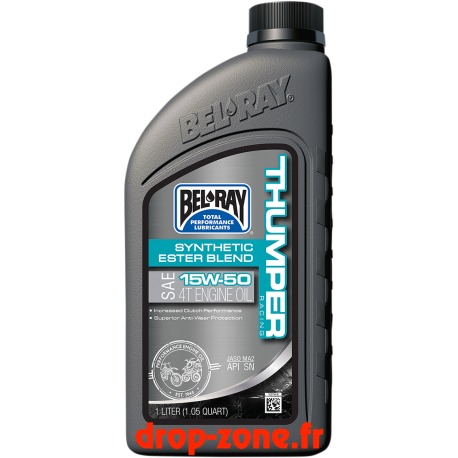 Huile moteur 4 temps Thumper® Racing multigrade avec ester synthétique 15W50