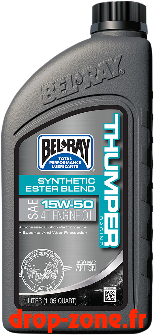 Huile moteur 4 temps Thumper® Racing multigrade avec ester synthétique 15W50