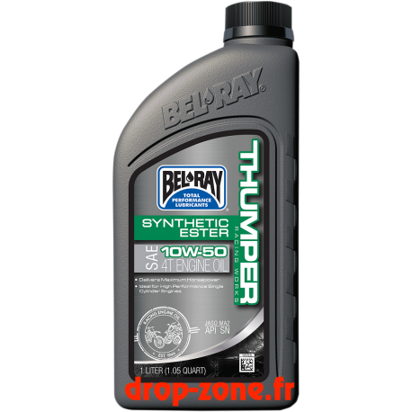 Huile moteur 4 temps Thumper® Racing ester synthétique 10W50