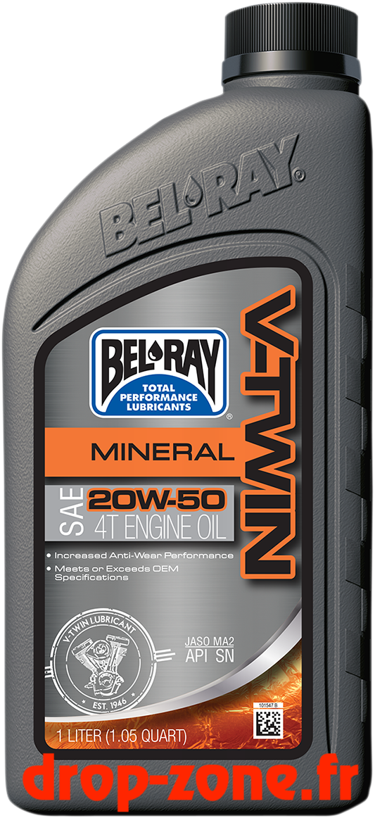 Huile moteur minérale 4 temps V-Twin 20W50