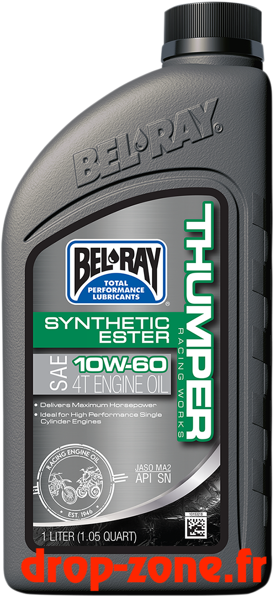 Huile moteur 4 temps Thumper® Racing ester synthétique 10W60