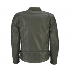 Blouson homme en cuir vert LONDON