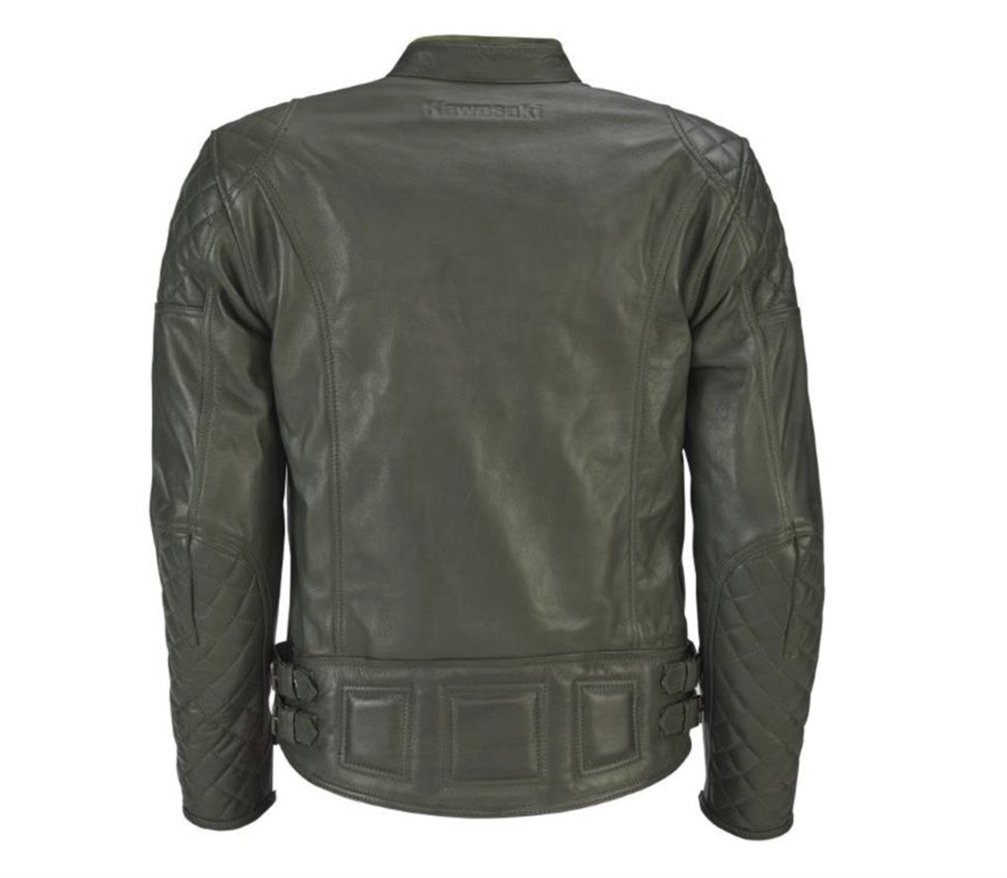 Blouson homme en cuir vert LONDON