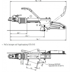 ATTELAGE FREINÉ 2600-3000KG