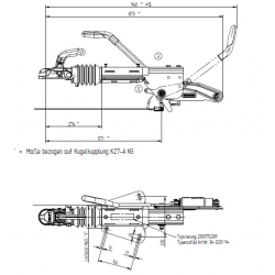 ATTELAGE FREINÉ 1400-2700KG