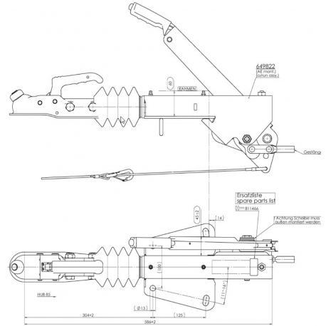 ATTELAGE FREINÉ 700-1000KG