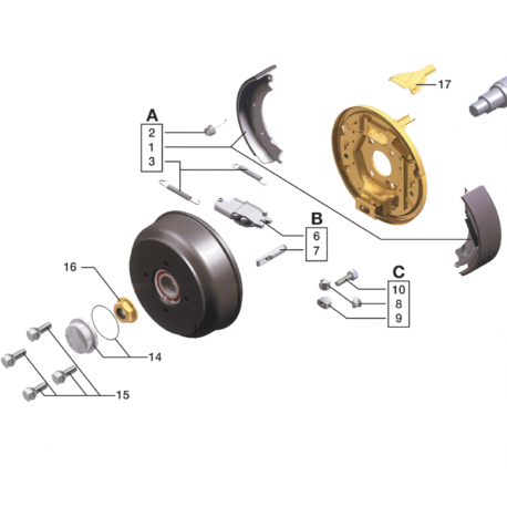 KIT ÉCARTEUR FREIN 160