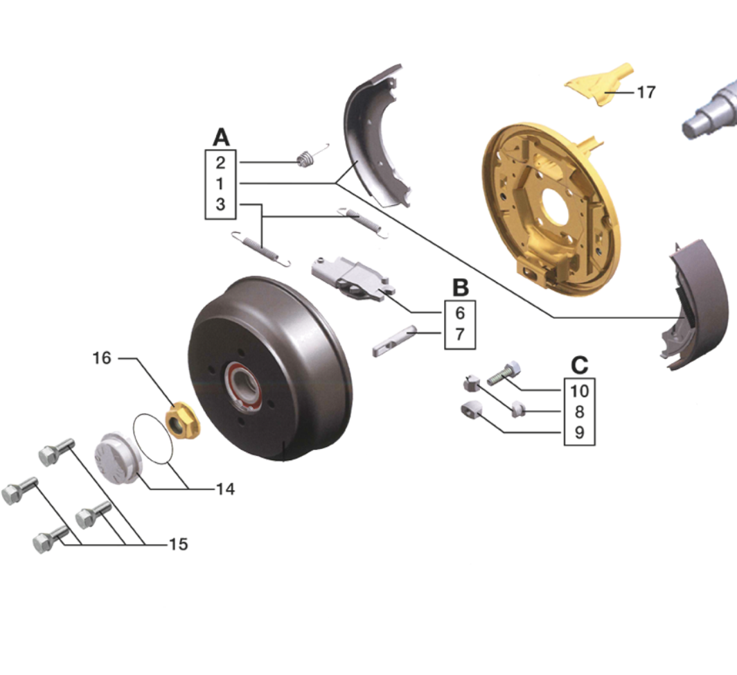 KIT ÉCARTEUR FREIN 160