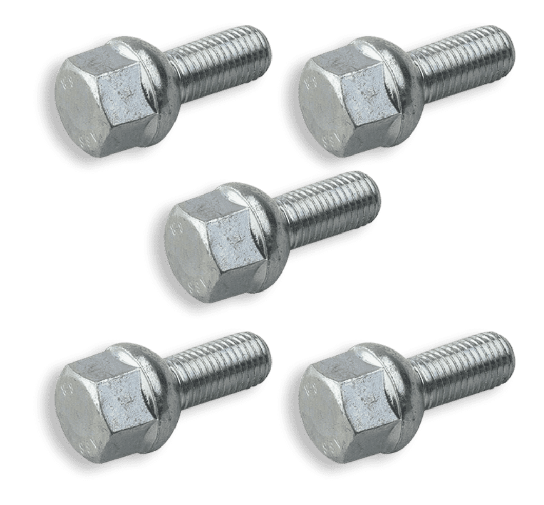 LOT DE 5 VIS DE ROUE M14