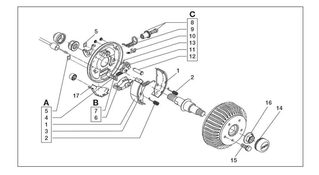 LOT DE 5 VIS DE ROUE M12