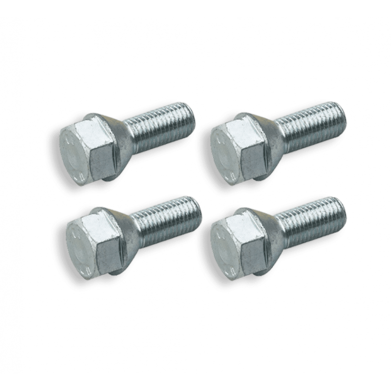 Lot De 8 Vis De Roue Torx M12 X 1.25 42mm - Pour Ouvertures Étroités + Adaptateur - Carbonado