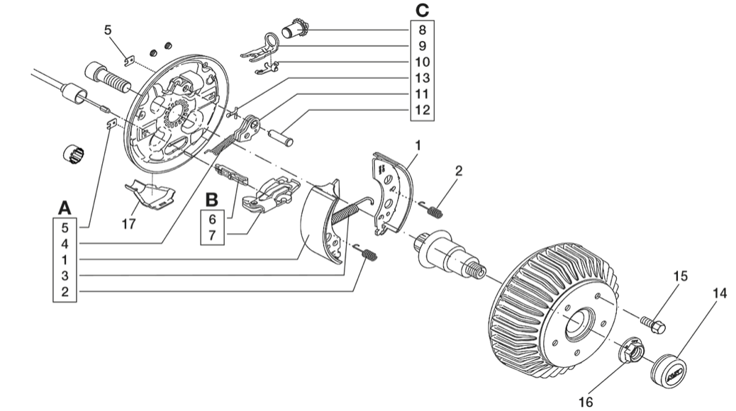 ECROU MOYEU (RLT CARTOUCHE) 1100-1500-1800KG