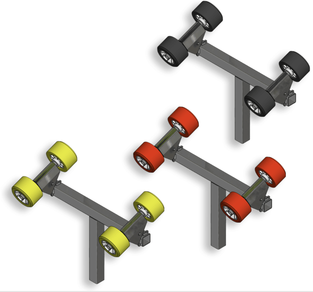 BALANCIER 4 ROULEAUX Ø120 SUR CHANDELLE 40