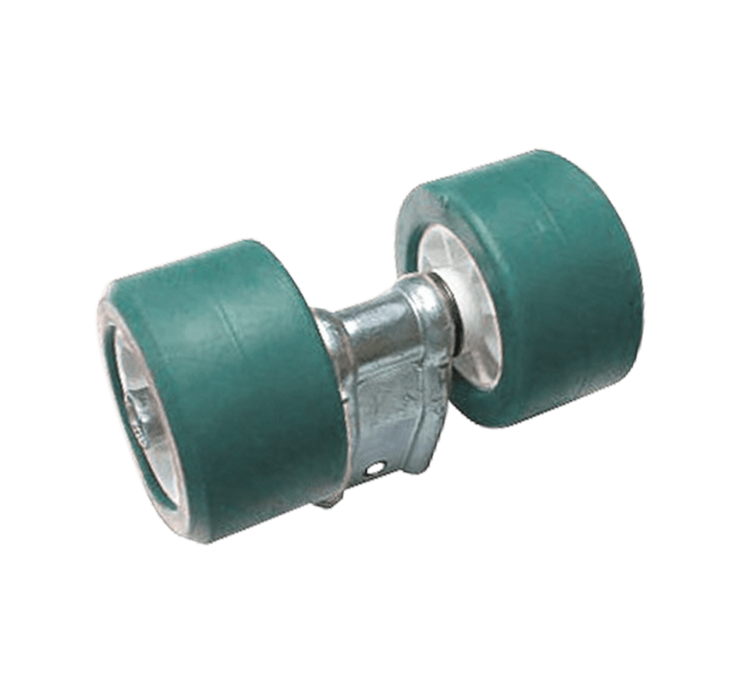 DOUBLE ROULEAUX BI-MATIÈRE 40X40 Ø100 TURQUOISE