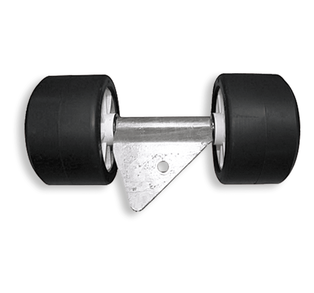 DOUBLE ROULEAUX BI-MATIÈRE 40X40 Ø100 NOIR