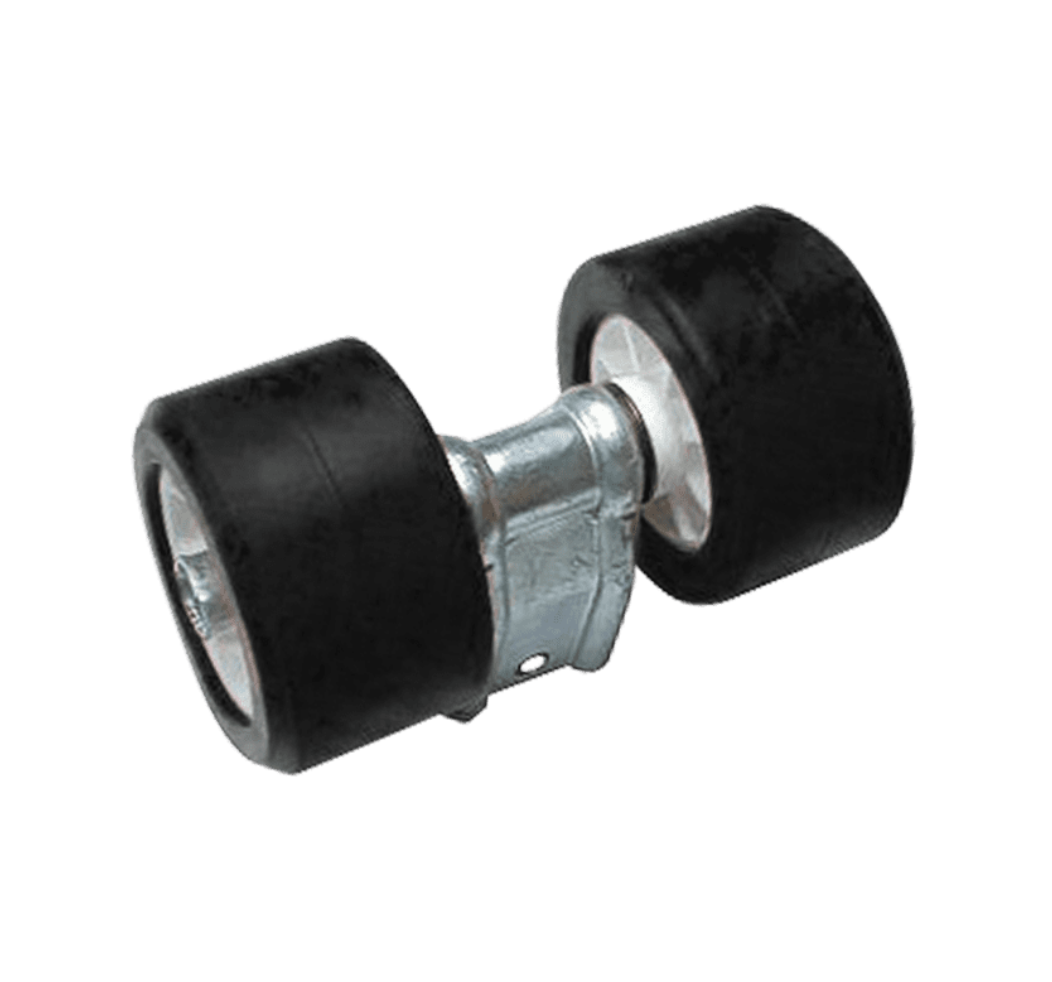 DOUBLE ROULEAUX BI-MATIÈRE Ø100 NOIR 30X30