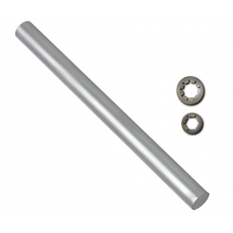 KIT AXE PLEIN Ø20 L240 + CLIPS Ø20