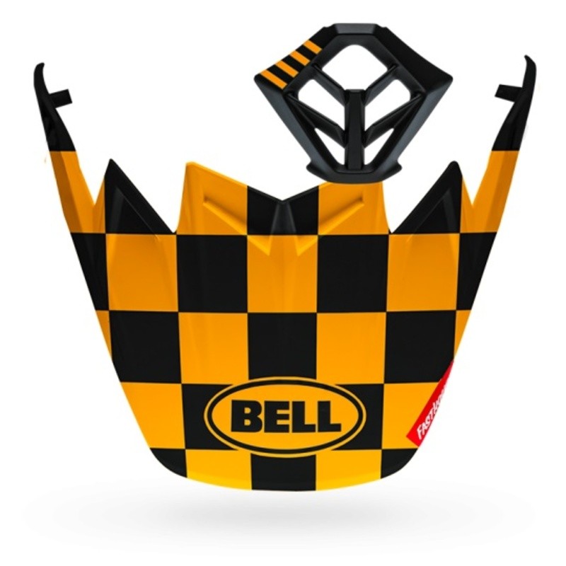 Kit MX BELL Moto-9 Flex Fasthouse Checkers Black mat/Yellow