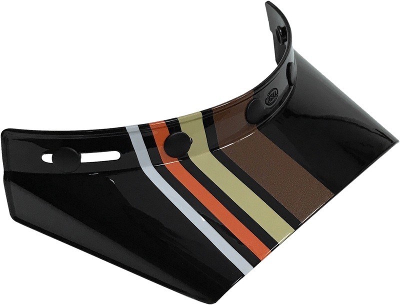Visière BELL Moto-3 Stripes Noir/Orange