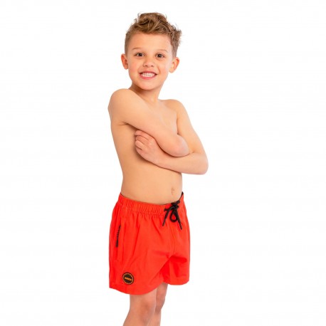 JOBE SHORT DE BAIN GARÇONS ORANGE FEU