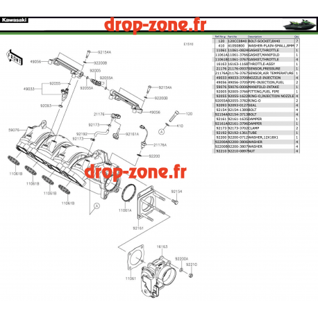 Carburateur Ultra 310 X/ 310 LX-S/ 310 LX 22-23