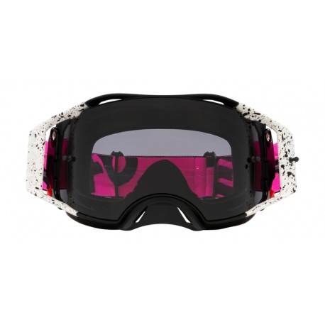 Masque OAKLEY Airbrake MX - Black Splatter écran Dark Grey