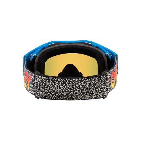 Masque OAKLEY Airbrake MX - Blue Crackle écran Fire Iridium