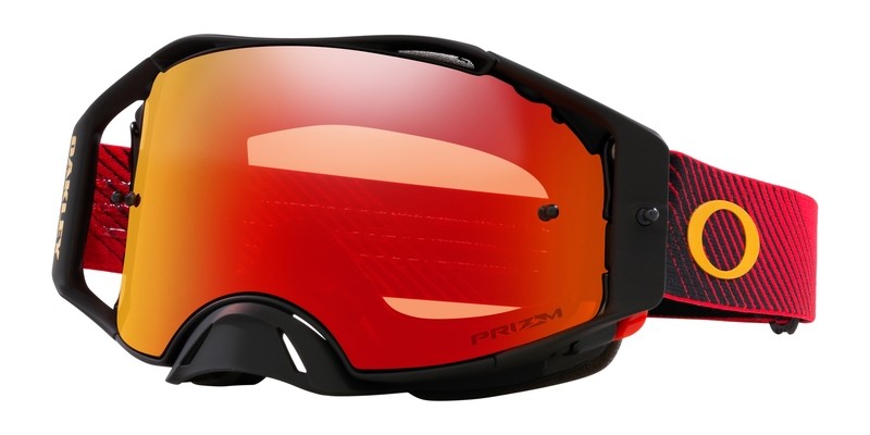 Masque OAKLEY Airbrake MX - Red Flow écran Prizm MX Torch