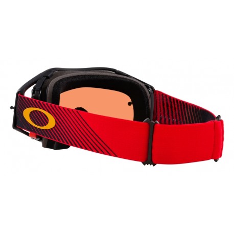 Masque OAKLEY Airbrake MX - Red Flow écran Prizm MX Torch