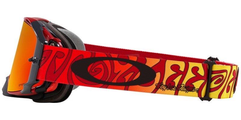 Masque OAKLEY Airbrake MX - TLD Trippy Red écran Prizm MX Torch