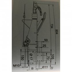 Commande de frein ALKO 251S (100) AK270 GASF