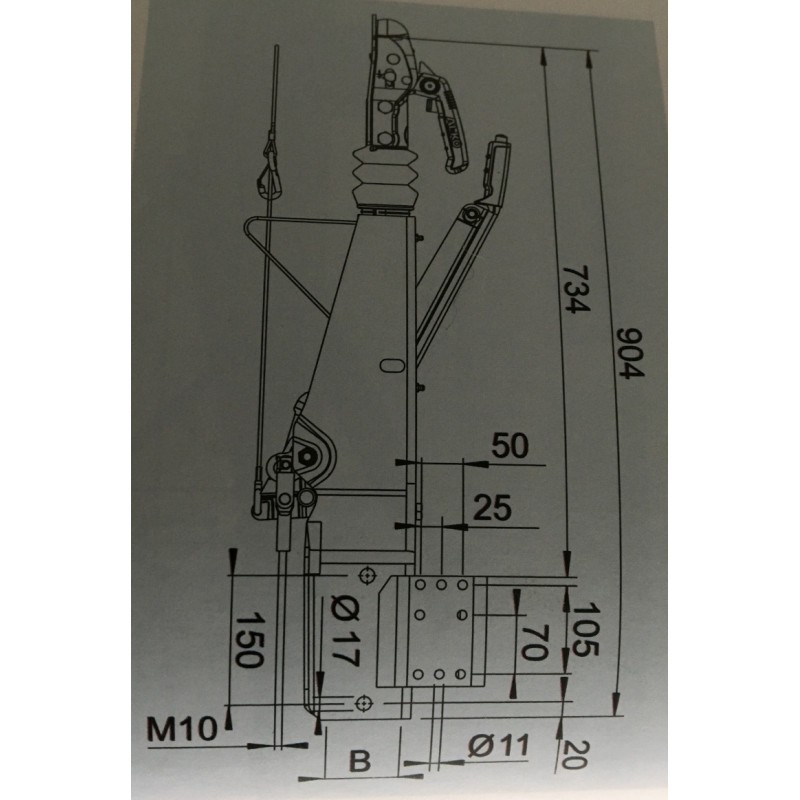 Commande de frein ALKO 251S (100) AK270 GASF