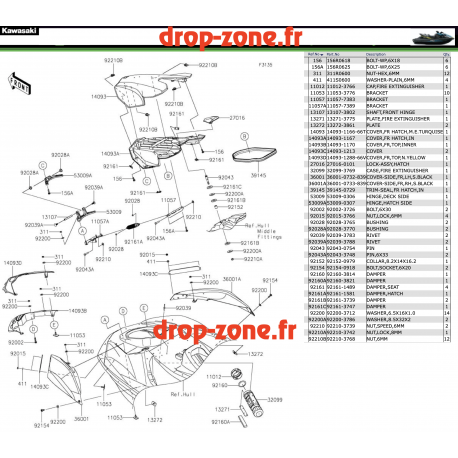 Pièces de coque avant Ultra 310 X 22-23